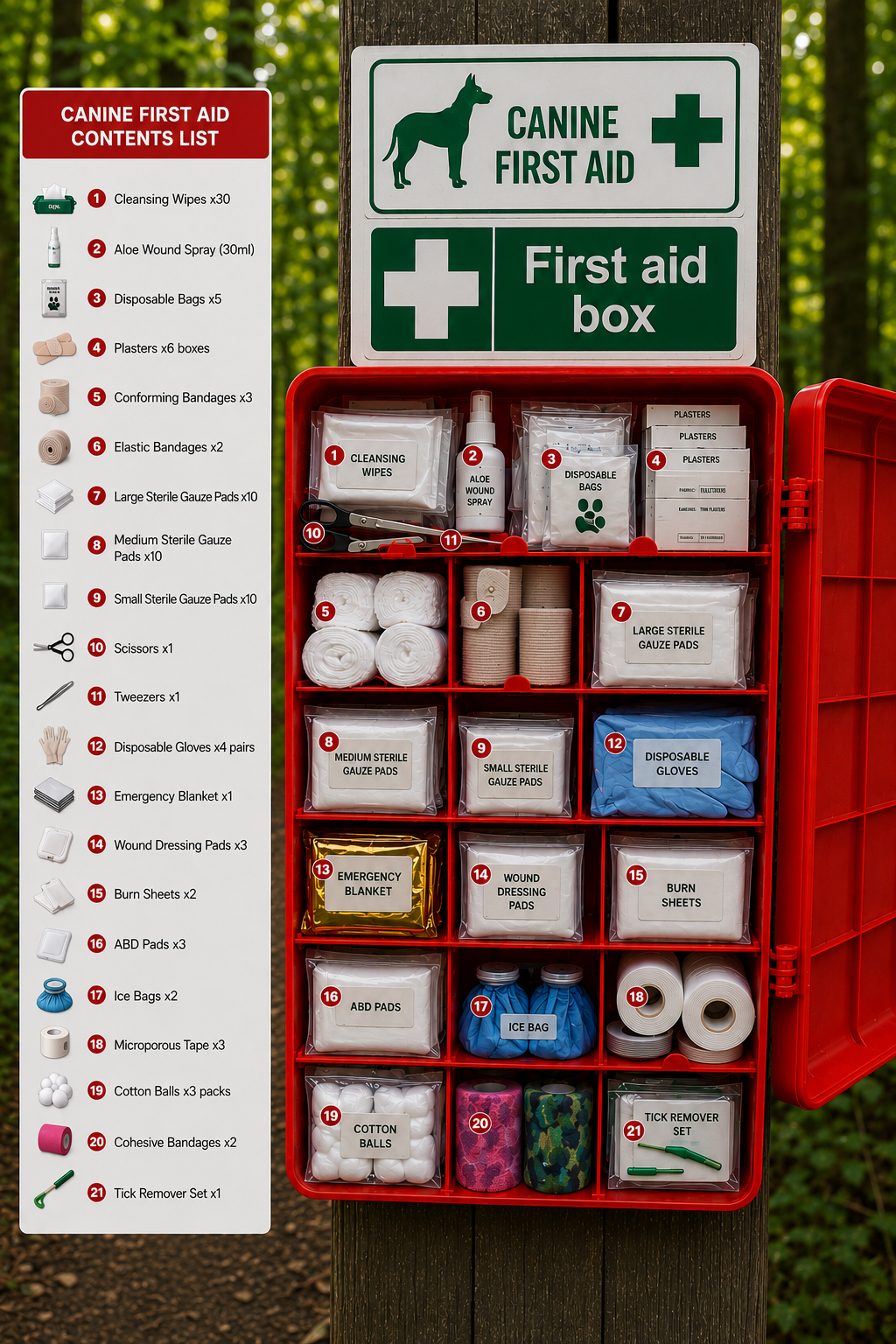 Dog First Aid Cabinet
